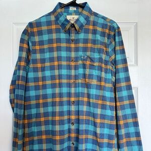 Hollister Long-Sleeve Plaid Button-Down Shirt, Size Medium